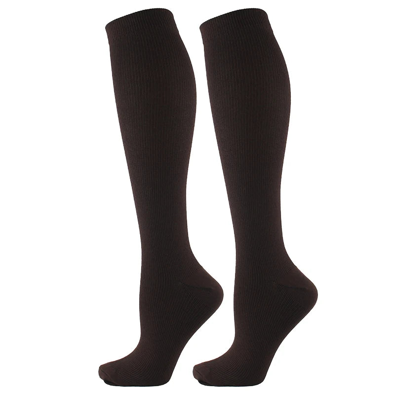 Varicose Veins Compression Socks Fit for Golf Rugby Running Hiking Sports for anti Fatigue Driving Travel Flight Women Men Socks
